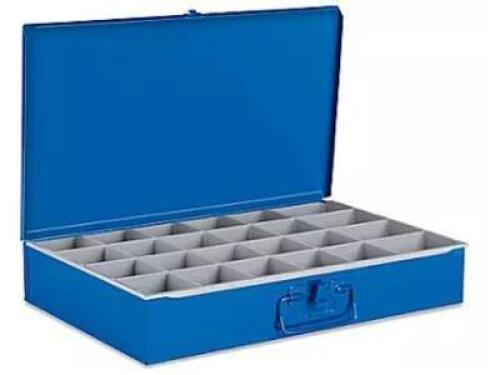 DESCRIPTION: (3) COMPARTMENT SMALL PARTS TRAY BRAND/MODEL: MSC #45647591 INFORMATION: BLUE SIZE: 24 COMPARTMENTS RETAIL$: $48.51 EA QTY: 3