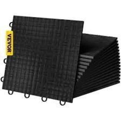 DESCRIPTION: (1) CASE OF APPROX (50) INTERLOCKING TILESBRAND/MODEL: VEVORINFORMATION: BLACKSIZE: 12X12RETAIL$: $50.00 EAQTY: 1