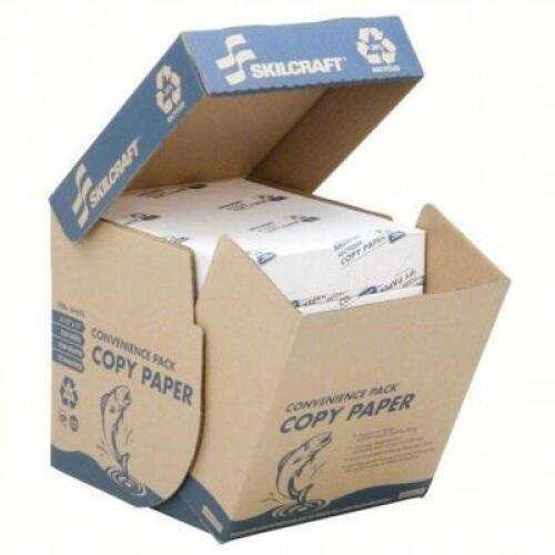 DESCRIPTION: (1) BOX OF (5) REEMS COPY PAPER BRAND/MODEL: SKILCRAFT #60YF71 SIZE: Letter Paper Size Name, 20 lb Paper Wt, 92 Brightness, Unfinished, W