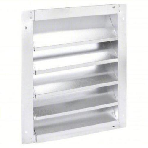 DESCRIPTION: (2) INTAKE LOUVER BRAND/MODEL: DAYTON #3C973 SIZE: 28"H 22"W Non-Drbl Steel Intake Louver: Flanged, Surface Mount, 28 in H, 22 in W, Galv