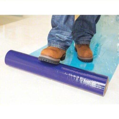 DESCRIPTION: (1) FLOOR FILM BRAND/MODEL: PLASTICOVER #2NYJ3 SIZE: Floor/Multi-Use Film: Light Duty, 3 mil Thick, 200 ft Lg, 24 in Wd, Blue, Slip Resis