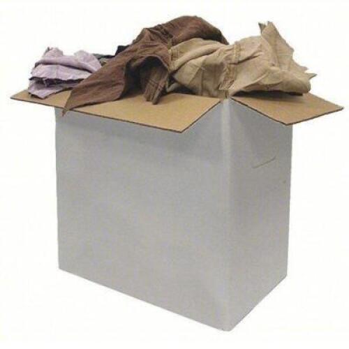 DESCRIPTION: (1) BOX OF MISC CLOTH RAG BRAND/MODEL: 5LVD9 SIZE: 25 LB RETAIL$: $46.97 EA QTY: 1