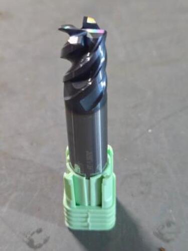 (2) CARBIDE CORNER RADIUS END MILLS`