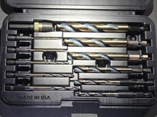 (1) (12) PEICE MECHANICS HEX HEAD DRILL BITS