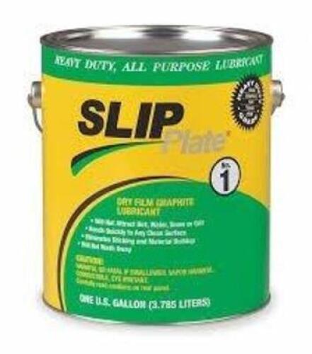 DESCRIPTION: (2) GRAPHITE DRY FILM LUBRICANT BRAND/MODEL: SLIP PLATE #1WVL5 SIZE: 1 GALLON RETAIL$: $78.77 EA QTY: 2
