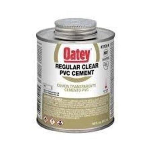 DESCRIPTION: (2) REGULAR CLEAR PVC CEMENT BRAND/MODEL: OATEY #31015 SIZE: 32 FL OZ RETAIL$: $17.25 EA QTY: 2