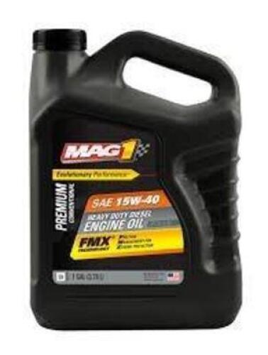 DESCRIPTION: (1) HEAVY DUTY DIESEL ENGINE OIL BRAND/MODEL: MAG1 #SAE 15W-40 SIZE: 1 GALLON RETAIL$: $21.27 EA QTY: 1