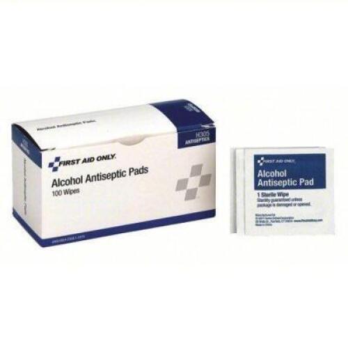 DESCRIPTION: (12) PACKS OF (100) ALCOHOL ANTISEPTIC PAD WIPESBRAND/MODEL: FIRST AID ONLY #36LF43RETAIL$: $12.00 EAQTY: 12