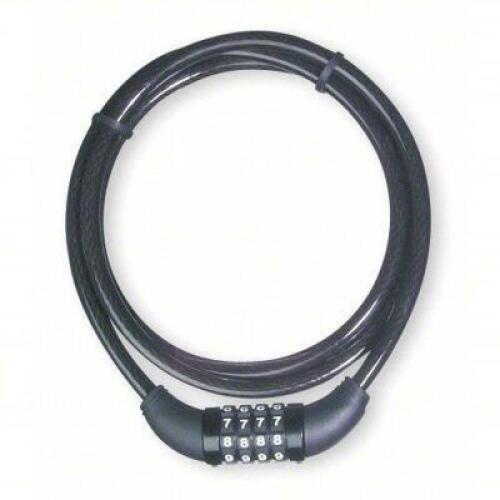 DESCRIPTION: (2) COMBO CABLE LOCK BRAND/MODEL: MASTER LOCK #6JD75 SIZE: 5 ft Cable Lg, 3/8 in Cable Dia, Braided Steel, Weather Resistant RETAIL$: $28