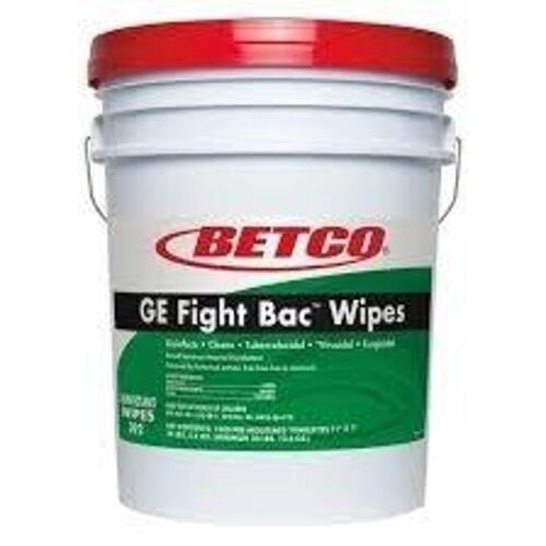 DESCRIPTION: (1) GE FIGHT BAC WIPES BRAND/MODEL: BETCO SIZE: 5 GALLON RETAIL$: $177.99 EA QTY: 1