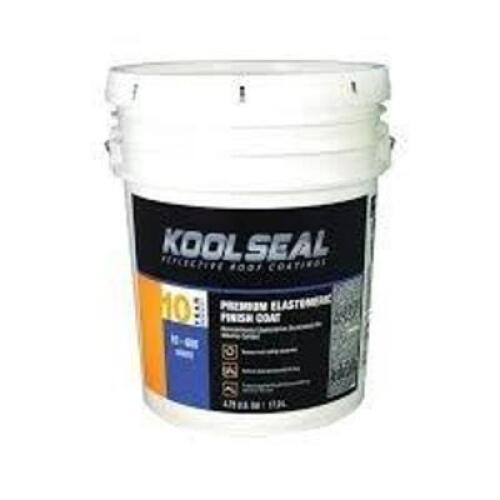 DESCRIPTION: (1) PREMIUM ELASTOMERIC FINISH COAT BRAND/MODEL: KOOL SEAL SIZE: 5 GALLON RETAIL$: $200.00 EA QTY: 1