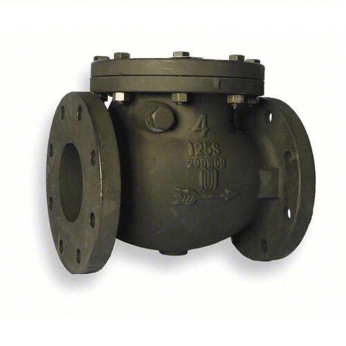 DESCRIPTION: (1) SWING CHECK VALVE BRAND/MODEL: MILWAUKEE VALVE/1JNL6 INFORMATION: CAST IRON, BRONZE, 605 GPM SIZE: 4" PIPE SIZE QTY: 1