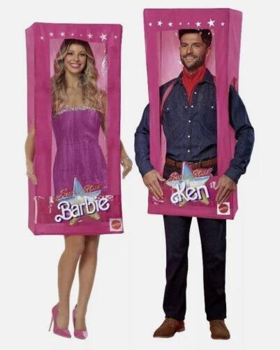 DESCRIPTION: (1) ADULT HALLOWEEN COSTUME INFORMATION: BARBIE/KEN BOX QTY: 1