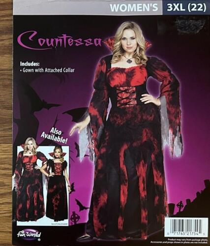 DESCRIPTION: (1) ADULT HALLOWEEN COSTUME INFORMATION: COUNTESSA W/ATTACHED COLLAR QTY: 1