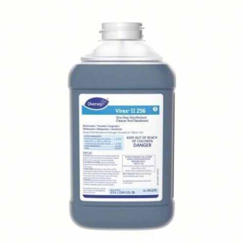 DESCRIPTION: (2) ONE STEP DISINFECTANT CLEANERBRAND/MODEL: DIVERSEY VIREX 2 256SIZE: 2.5 LRETAIL$: $35.65 EAQTY: 2