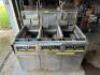 FRYMASTER THREE BAY NATURAL GAS DEEP FRYER - 17