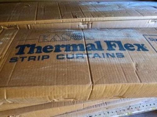 (2) - BOXES OF THERMAL FLEX STRIP CURTAINS