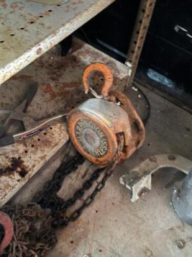 (2) - 1 TON CHAIN HOISTS