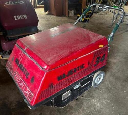 DESCRIPTION FACTORY CAT 34 WALK BEHIND FLOOR SCRUBBER BRAND / MODEL: FACTORY CAT 34 ADDITIONAL INFORMATION SELLER INDICATES IN WORKING ORDER. NEEDS NE