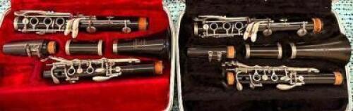 (2)- PLASTIC BUNDY CLARINETS