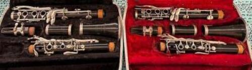 (2)- PLASTIC BUNDY CLARINETS