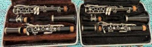 (2)- PLASTIC BUNDY CLARINETS