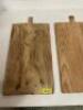 (2) 27" X 15" BREAD BOARDS - 2