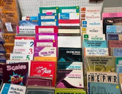 LARGE LOT OF ASSORTED PIANO MUSIC BOOKS