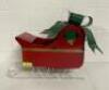24" X 20" CHRISTMAS SLED DECORATION, METAL