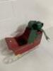 24" X 20" CHRISTMAS SLED DECORATION, METAL - 3