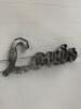 60" X 16" ST LOUIS SIGN WITH HOLE INSERTS FOR LIGHTS, METAL - 3