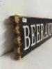 34" X 6" BEER AND BULLSHIT AREA SIGN, WOOD - 3