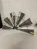 metal half windmills - 36 x 18" - 2