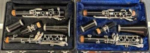(2) CLARINETS WITH CASE