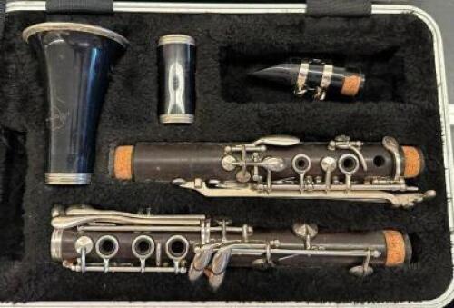 WOODEN CLARINET WITH CASE