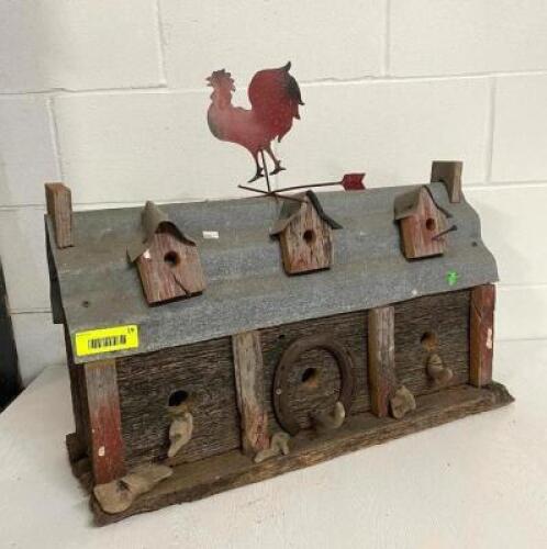 26" X 9" X 21" DECORATIVE BIRD HOUSE