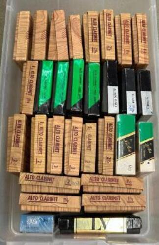 BIN OF Eb ALTO CLARINET REEDS