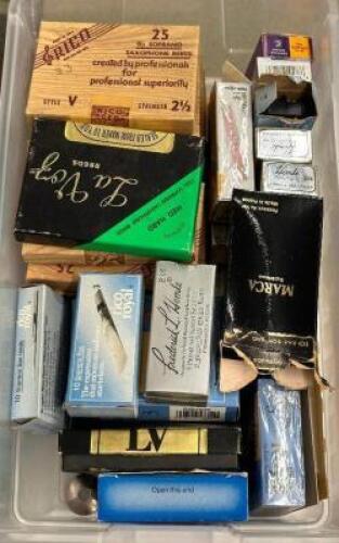 BIN OF SOPRANO SAXOPHONE REEDS