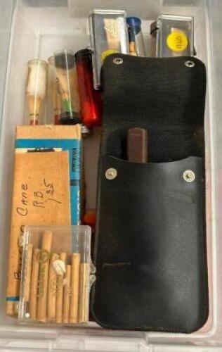 BIN OF BASSOON REEDS AND CANES
