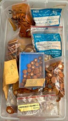 BIN OF VARIOUS INSTRUMENT PADS