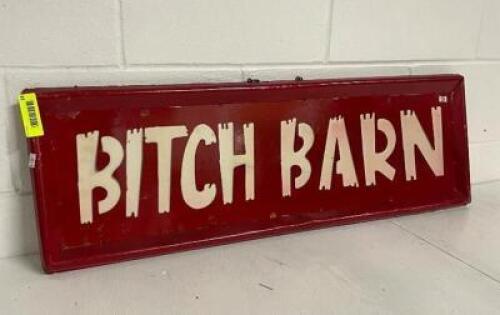 36" X 12" SIGN, METAL