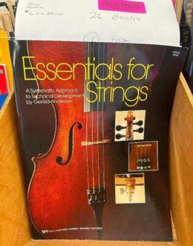 APPROX. (26) BOOKS OF ESSENTIALS FOR STRINGS SHEET MUSIC
