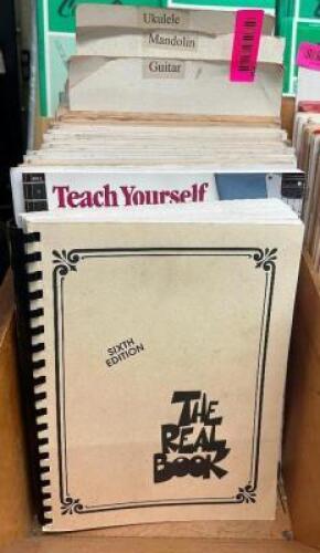 APPROX. (50) BOOKS OF UKULELE/MANDOLIN/GUITAR SHEET MUSIC