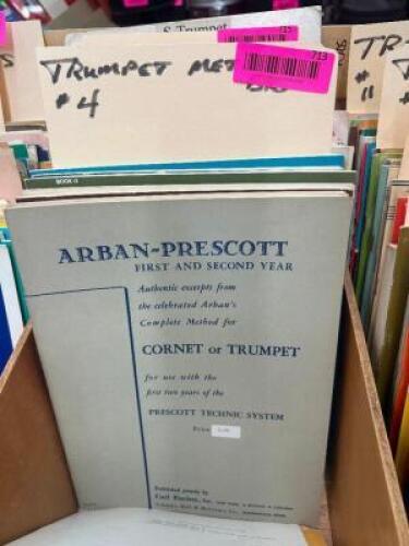 APPROX. (5) BOOKS OF TRUMPET METHOD SHEET MUSIC