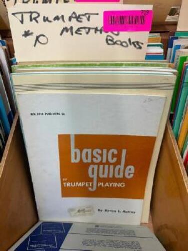 APPROX. (7) BOOKS OF TRUMPET METHOD SHEET MUSIC