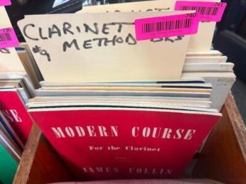 APPROX. (8) BOOKS OF CLARINET METHOD SHEET MUSIC