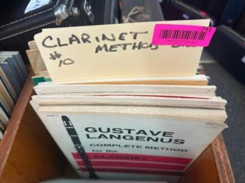 APPROX. (25) BOOKS OF CLARINET METHOD SHEET MUSIC