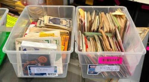 (2) BINS OF VIOLIN STRINGS
