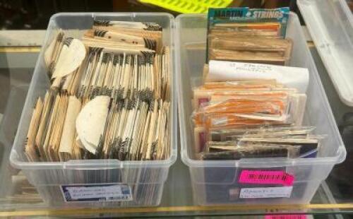(2) BINS OF CLASSICAL AND ACOUSTIC GUITAR STRINGS