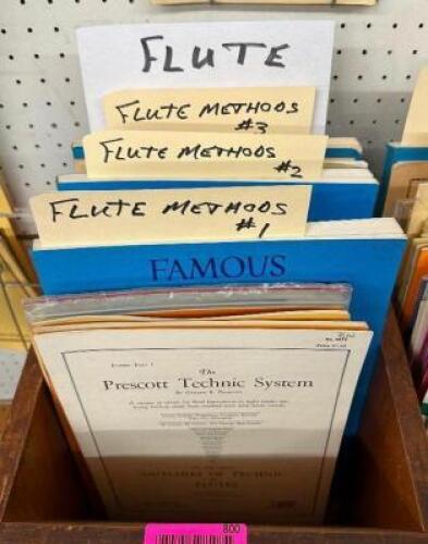 APPROX. (15) BOOKS OF FLUTE METHOD SHEET MUSIC